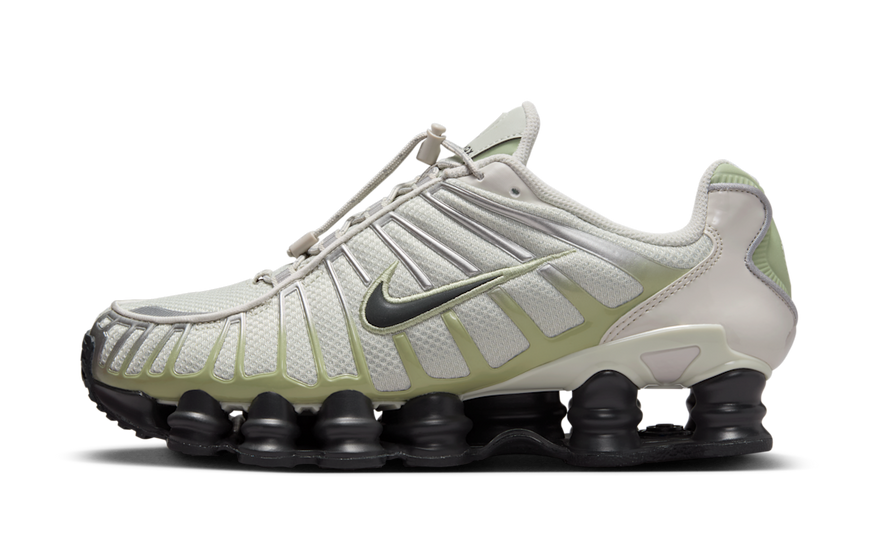 Nike Shox TL Olive Aura: estilo urbano y amortiguación icónica