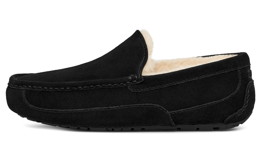 UGG Ascot Papuc Negru: pantoful ideal pentru casă și stradă