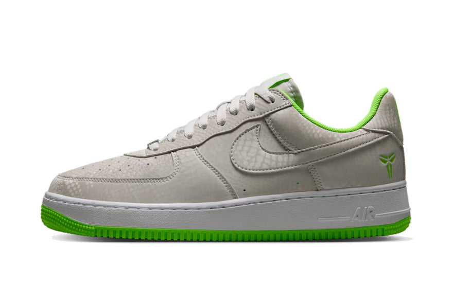 Nike Air Force 1 Low Kobe Bryant Forever Vast Grey Electric Green: el homenaje a la Mamba que sí se lleva a diario