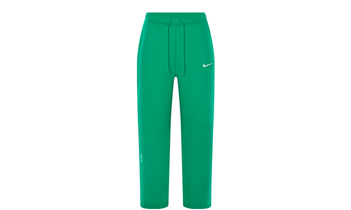 Nike x NOCTA Tech Fleece Kalhoty s otevřeným lemem Stadionová zelená/Plachetnice — Městské a pohodlné kalhoty Tech Fleece