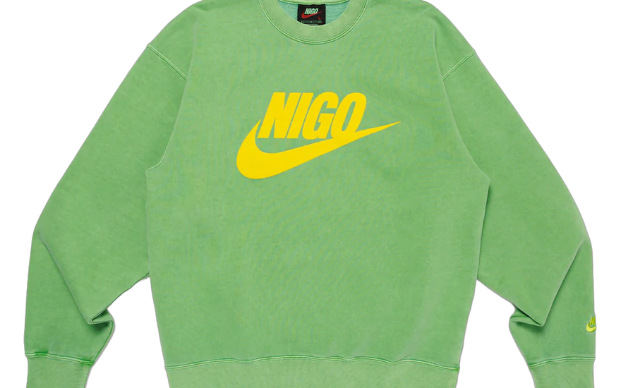 Nike x Nigo NRG Gyapjúpulóver Zöld: elengedhetetlen zöld pulóver utcai viselethez