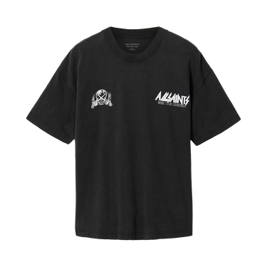 ALLSAINTS Chromium T-Shirt Washed Black - M001PF-162 - View 1 | Next Step