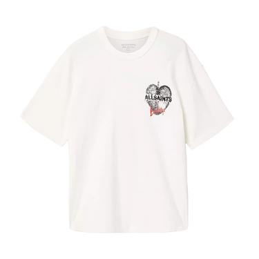 ALLSAINTS Reflect T-Shirt Chalk White - M012PF-4068 - View 1 | Next Step