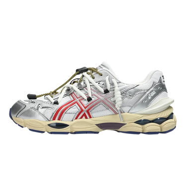 ASICS Gel-Cumulus 16 TOGA White Red Pure Silver - 1203B115-100 - View 1 | Next Step