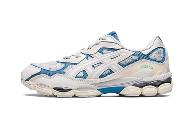 ASICS Gel-NYC White Dolphin Blue - 1203A281-100 - View 1 | Next Step