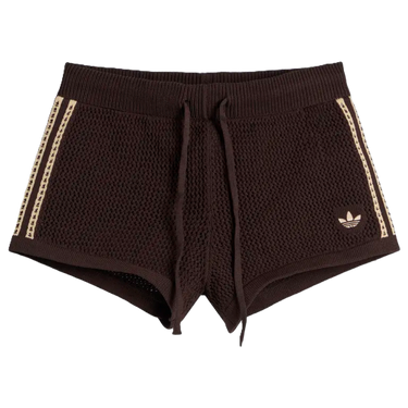 Adidas Crochet Shorts Aurora Coffee Magic Beige - KQ6653 - View 1 | Next Step