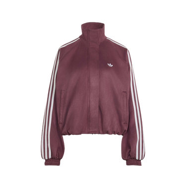 Adidas Faux Suede Track Top Maroon - LH1920 - View 1 | Next Step