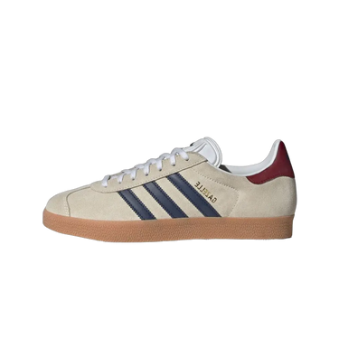 Adidas Gazelle Beige Dark Blue Collegiate Burgundy - IE0546 - View 1 | Next Step