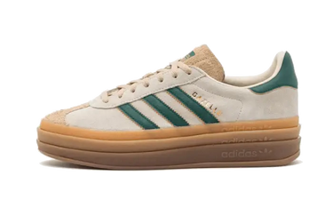 Adidas Gazelle Bold Magic Beige Collegiate Green - ID7056 - View 1 | Next Step