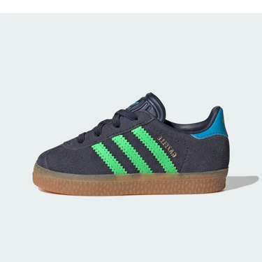 Adidas Gazelle Comfort Closure Shadow Navy Screaming Green (TD) - IH6476 - View 1 | Next Step