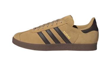 Adidas Gazelle Golden Beige Dark Brown Gold Metallic - JR6287 - View 1 | Next Step