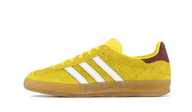 Adidas Gazelle Indoor Bright Yellow Burgundy - IE7003 - View 1 | Next Step