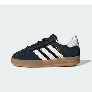 Adidas Gazelle Indoor Comfort Closure Black White Gum (TD) - IH9131 - View 1 | Next Step