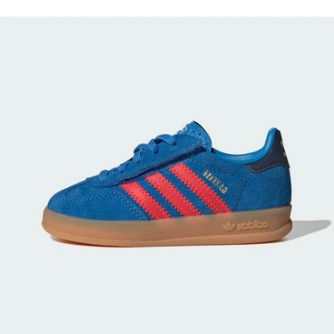Adidas Gazelle Indoor Comfort Closure Lucid Ray Blue Lucid Red (TD) - IH4011 - View 1 | Next Step