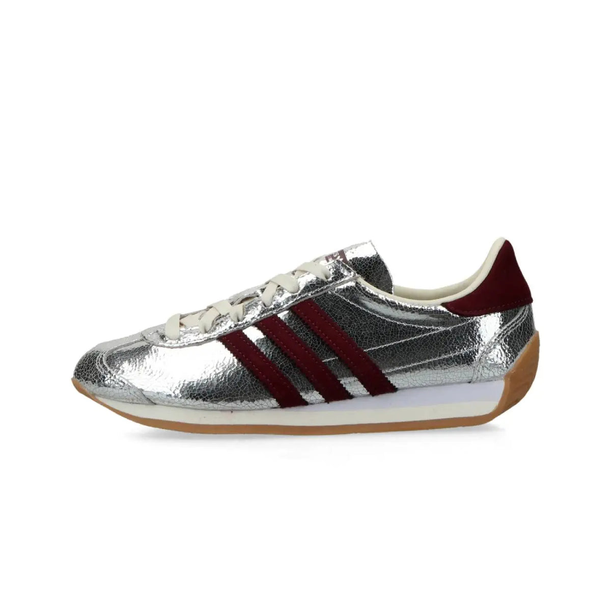 Adidas Originals Country OG Silver Metallic Maroon Off White (Women's)