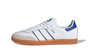 Adidas Samba Leather Cloud White Lucid Blue - IG2339 - View 1 | Next Step
