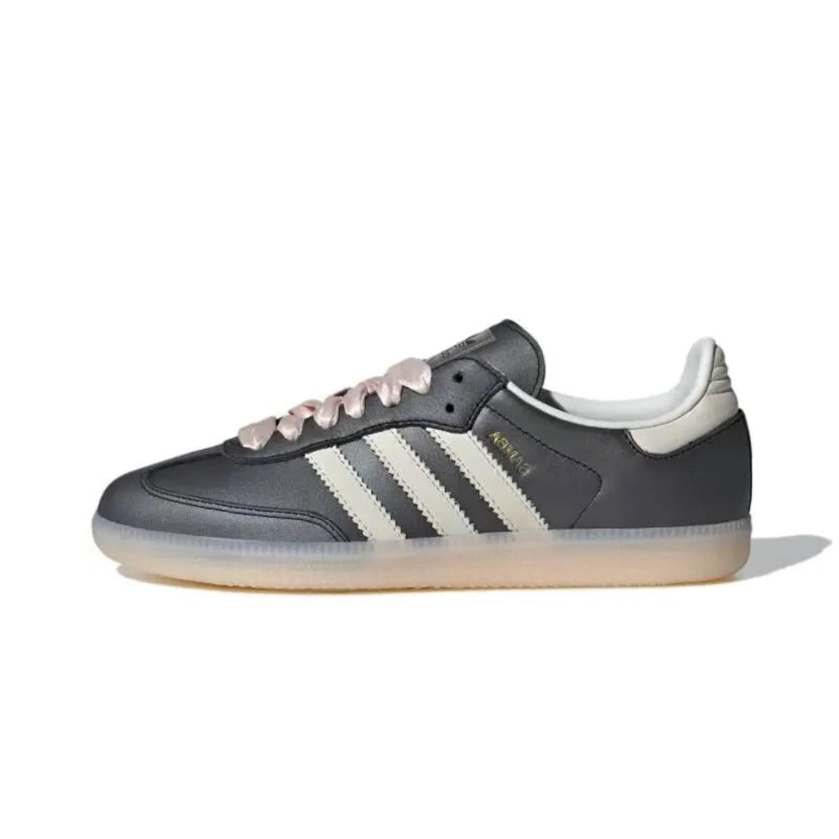 Adidas Samba OG Black Pink Ribbon Laces (Women's)