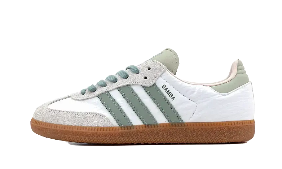 Adidas Samba OG Cloud White Silver Green Putty Mauve Next Step