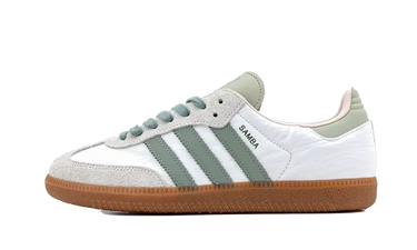 Adidas Samba OG Cloud White Silver Green Next Step