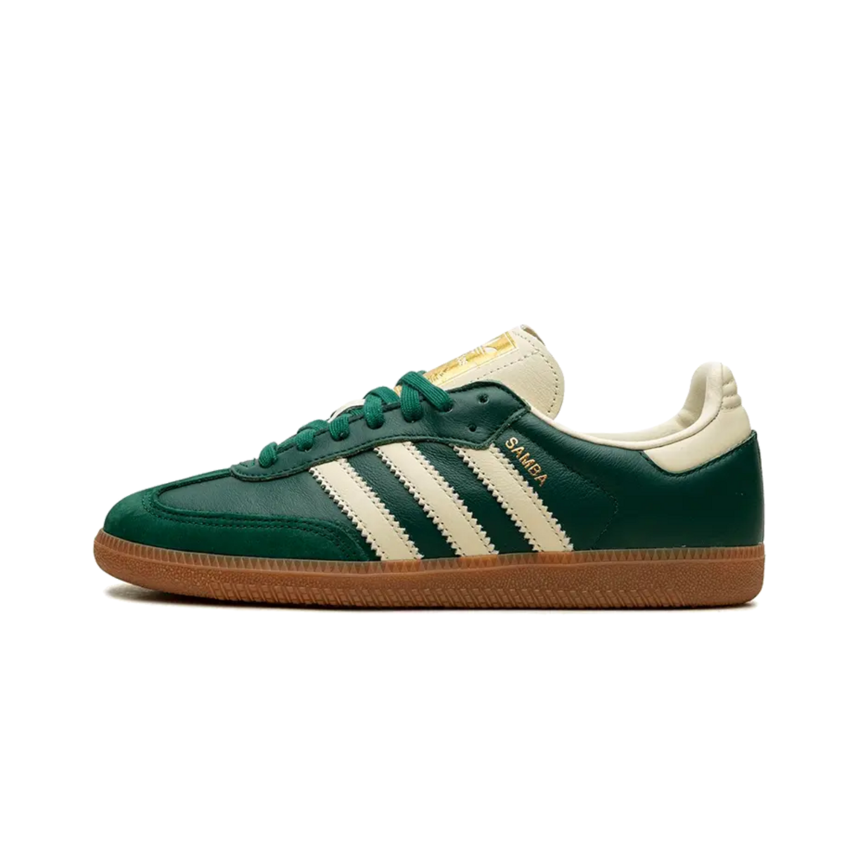 Adidas Samba OG Collegiate Green Gold Metallic (Women's)