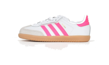 Adidas Samba OG Comfort Closure Cloud White Lucid Pink Gum (TD) - JQ3188 - View 1 | Next Step