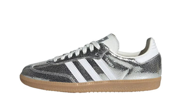 Adidas Samba OG Silver Metallic Cracked Leather | Next Step