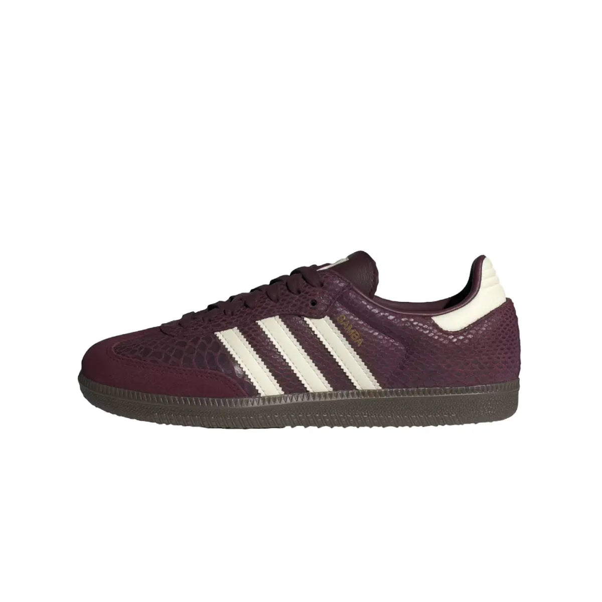 Adidas Samba OG Snakeskin Maroon Cream White (Women's)