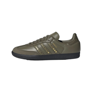 Adidas Samba OG Studded Stripes Dark Khaki Black | Next Step