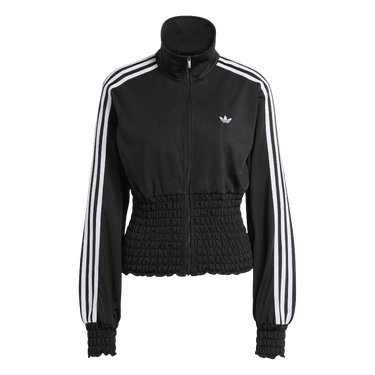 Adidas Smocked Firebird Track Top Black - KD0303 - View 1 | Next Step