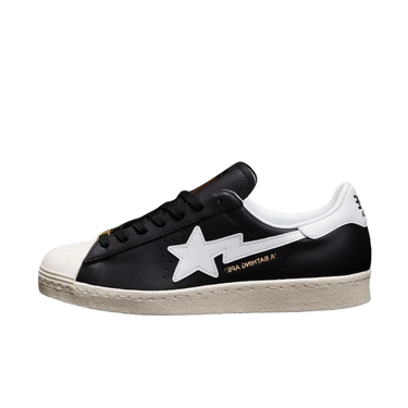 Adidas Superstar 80s Bape Black White Gold (2022) - IF2385/1I73-191-919/1I73-291-917 - View 1 | Next Step
