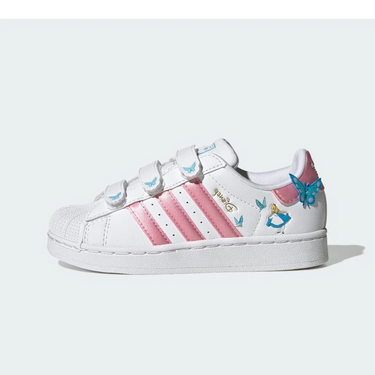 Adidas Superstar II Comfort Closure Disney White Light Pink Aquamarine (PS) - IH1735 - View 1 | Next Step