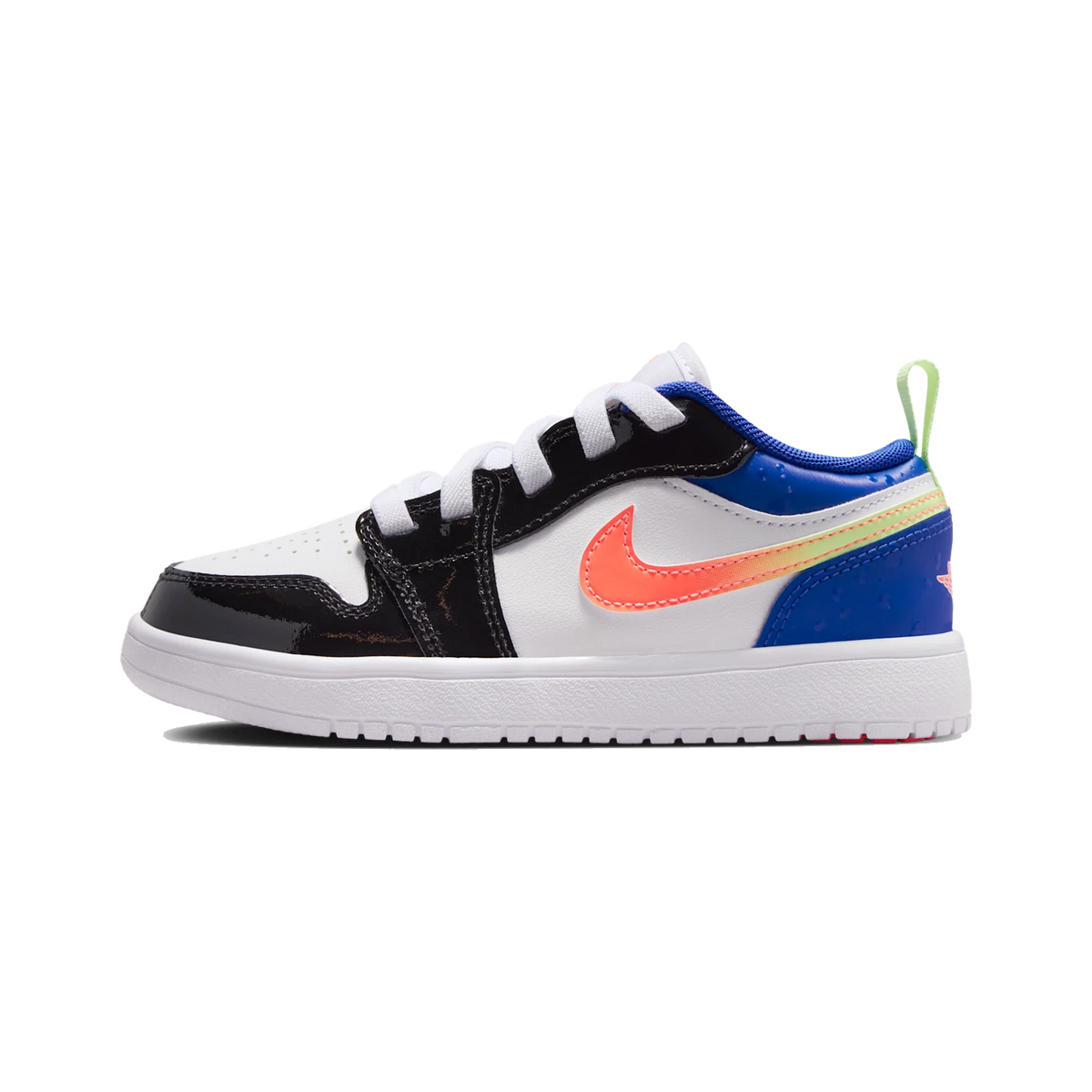Air Jordan 1 Low ALT SE White Black Royal Bright Mango (PS)