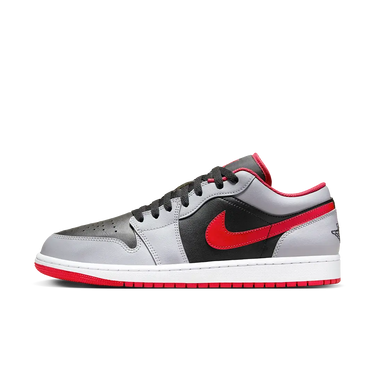 Air Jordan 1 Low Black Light Smoke Grey Gym Red - 553558-060 - View 1 | Next Step