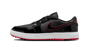 Air Jordan 1 Low Golf Spiked Bred Black Patent - IQ3417-002 - View 1 | Next Step