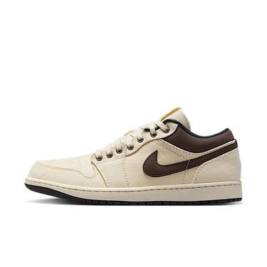 Air Jordan 1 Low Premium Pale Ivory Off Noir Baroque Brown - IB8058-110 - View 1 | Next Step