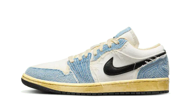 Air Jordan 1 Low SE WRMK Sashiko Denim - FN7670-493 - View 1 | Next Step