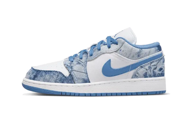 Air Jordan 1 Low Washed Denim (GS) - DM8947-100 - View 1 | Next Step