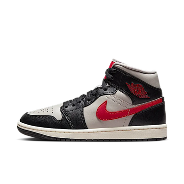 Air Jordan 1 Mid Black College Grey Gym Red - BQ6472-060 - View 1 | Next Step