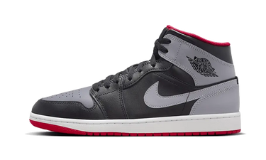 Air Jordan 1 Mid Black Grey Red | Next Step