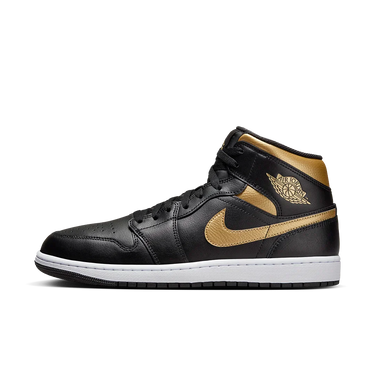 Air Jordan 1 Mid Black Metallic Gold - DQ8426-071 - View 1 | Next Step