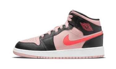 Air Jordan 1 Mid Black Pink Crimson - 554725-604 - View 1 | Next Step