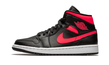 Air Jordan 1 Mid Black Siren Red - BQ6472-004 - View 1 | Next Step