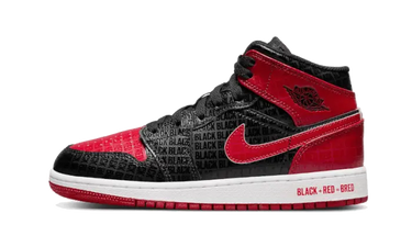 Air Jordan 1 Mid Bred Text (GS) - DM9650-001 - View 1 | Next Step