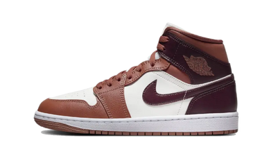 Air Jordan 1 Mid Dusty Peach Night Maroon - BQ6472-200 - View 1 | Next Step
