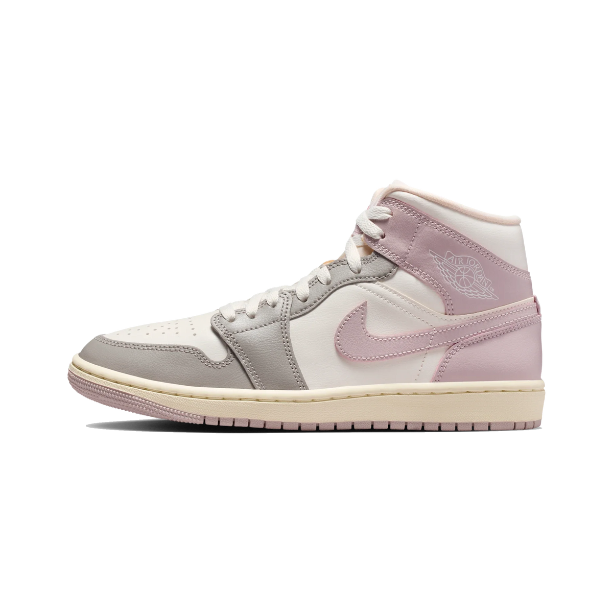 Air Jordan 1 Mid Enigma Stone Particle Rose (Women's)