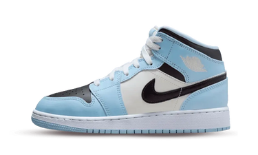 Air Jordan 1 Mid Ice Blue (GS) - 555112-401 - View 1 | Next Step