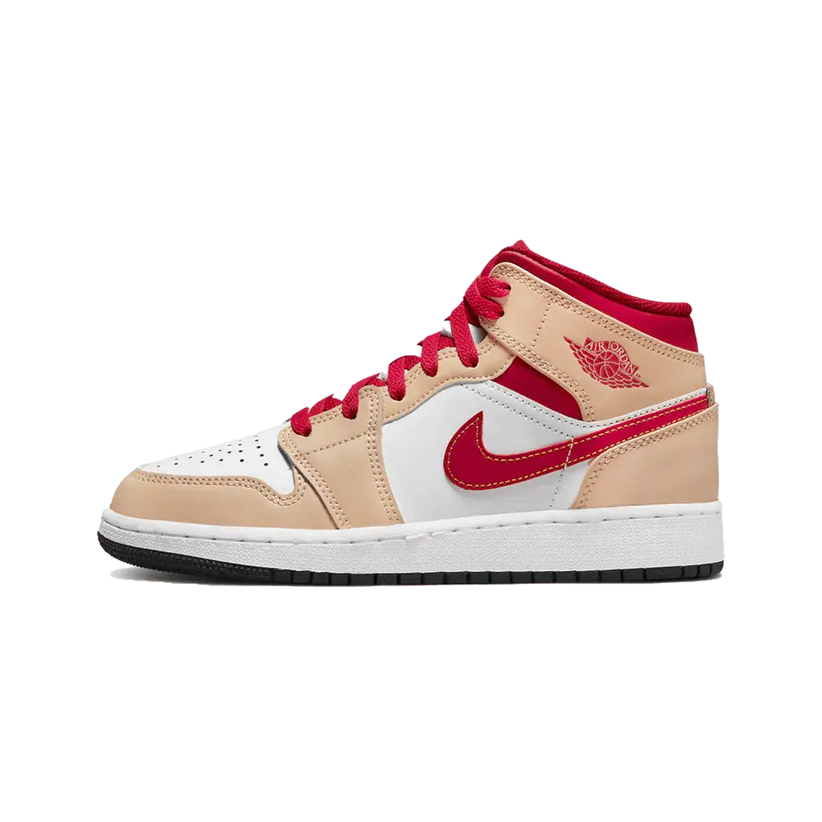 Air Jordan 1 Mid Light Cardinal Curry (GS)
