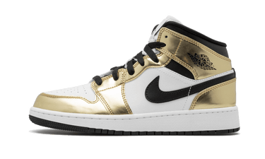 Air Jordan 1 Mid Metallic Gold Black White | Next Step