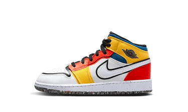 Air Jordan 1 Mid Multi-Color Canvas - DV1316-100 - View 1 | Next Step
