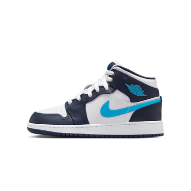 Air Jordan 1 Mid Obsidian Dark Powder Blue - DQ8423-404 - View 1 | Next Step